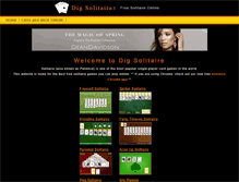 Tablet Screenshot of digsolitaire.com
